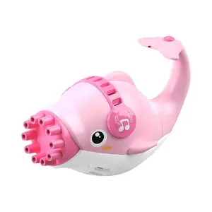 Pistolet à bulles automatique Dolphin 10 trous pour tout-petits garçons filles douches de bain pour bébé mariage intérieur extérieur machine à bulles