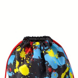 Customized Logo Printed Eco Friendly Polyester Nylon Gift Drawstring Shoulder <b>Bag</b> - Product Image 2
