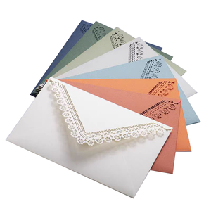 Enveloppes d'invitation de mariage personnalisées classiques blanches et noires en papier <span class=keywords><strong>kraft</strong></span> avec fenêtre, impression offset, avec conception gratuite, emballage cadeau - Product Image 4
