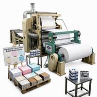Máquina de fabricación de papel cultural de 1092 mm para papel de copia A4, 60-150 m/min, máquina de pulpa de bagazo de alta eficiencia