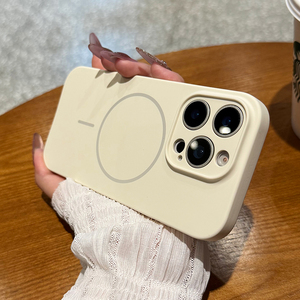 Nuova custodia magnetica in silicone liquido per <span class=keywords><strong>iPhone</strong></span> <span class=keywords><strong>13</strong></span> 14 15 16 <span class=keywords><strong>Pro</strong></span> Max <span class=keywords><strong>con</strong></span> <span class=keywords><strong>protezione</strong></span> per il pulsante di controllo della <span class=keywords><strong>fotocamera</strong></span>, <span class=keywords><strong>cover</strong></span> morbida - Product Image 6