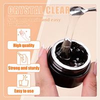 Colle gel super adhésive pour strass, personnalisable avec logo, pour décoration de strass, gel naturel 3D, colle forte