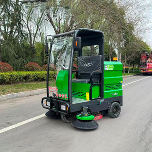 آلة تنظيف أوراق الشجر عالية الكفاءة جديدة للمصانع والمناطق الصناعية الخارجية، تعمل بالكهرباء 48 فولت مع إمكانية الركوب لإزالة القمامة - Product Image 2