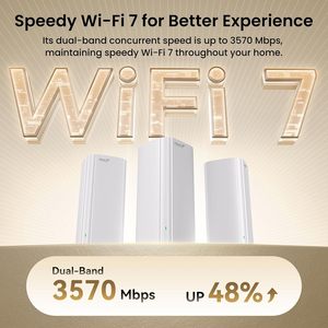 Tenda be3600 băng tần kép Wifi 7 lưới hệ thống Wi-Fi-3 * cổng Gigabit đầy đủ, hỗ trợ 160 + thiết bị, chuyển vùng liền mạch <span class=keywords><strong>2</strong></span> gói 3 gói - Product Image 3