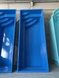 Piscina Infantil de Fibra de Vidrio para Exteriores, Resistente a los Rayos UV, Duradera, Ecológica, Fácil de Instalar, Forma Rectangular, Uso Familiar, SPA - Product Image 4