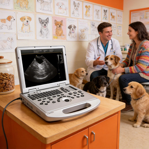 Ecógrafo Veterinario Portátil Doppler a Color Económico con Estuche de Transporte para Ganado y Mascotas - Product Image 4