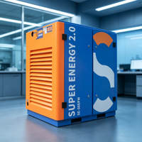 Compresseur d'air à vis rotatif monophasé à entraînement direct nouvelle génération SE-30EPM 22 KW 30 CV avec unité d'air PLC et moteur synchrone PM