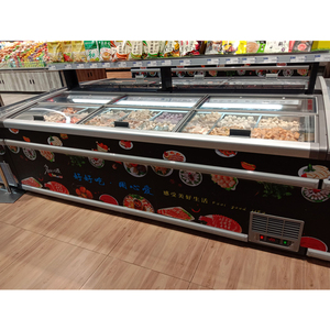 Congélateur coffre commercial combiné pour supermarché, vitrine à crème glacée avec porte vitrée LED - Product Image 3
