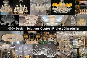 Art Pendant Light Manufacturers Wedding Centerpieces Decorative Luxury Hanging Lamp Hotel Stair Indoor K9 Crystal Chandelier