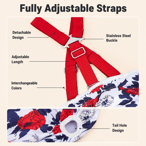 Culotte hygiénique personnalisée pour chienne, lavable et réutilisable, pour la période de chaleur, anti-martaillement, 2026 - Product Image 3