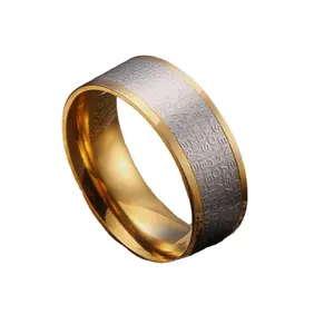 Diseños de anillos de Oro para niños, anillo de acero inoxidable para hombres homosexuales, nuevos modelos de anillos con letras de oro para hombres