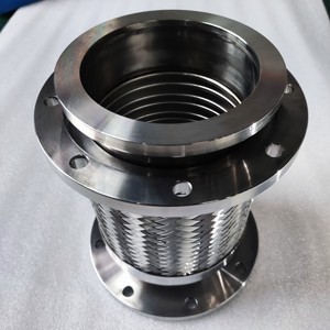 Geflochtene Schläuche aus Edelstahl 316L Baugruppe Große Flansche Flexibler Balg Glatte Oberfläche Hochdruck-Industrie rohrleitung system - Product Image 4