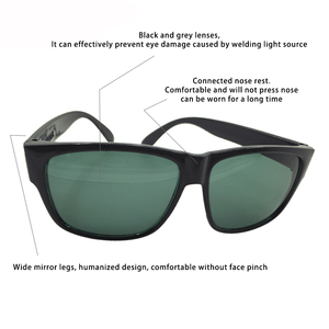 Lunettes en verre de soudage anti-buée résistant aux chocs anti-rayures transmittance de la lumière lunettes de sécurité protection PC lunettes de protection des yeux - Product Image 4