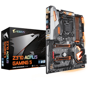 <span class=keywords><strong>GIGABYTE</strong></span> Z370 <span class=keywords><strong>AORUS</strong></span> Gaming <span class=keywords><strong>5</strong></span> carte mère d'occasion avec LGA1151 prend en charge les processeurs Intel Core de 8e génération - Product Image 1