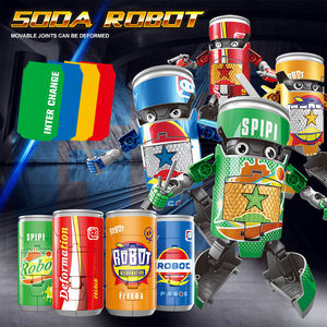 MILI Cola Soda bottiglia di trasformazione Ninja guerrieri con giunti mobili e giocattoli di plastica per la trasformazione di armi per bambini - Product Image 5