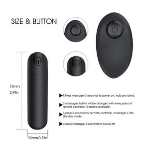 Mini aman silikon pengendali jarak jauh Vibrator kesehatan dapat diisi ulang Motor kuat peluru <span class=keywords><strong>Stimulator</strong></span> mainan seks untuk wanita - Product Image 2
