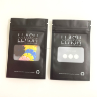 Tas kemasan ritsleting ortodontik tas kemasan buram satu sisi transparan Matt Mylar Sachet tas ritsleting segel tiga sisi