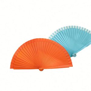 Solid Color <b>Large</b> Wooden Folding Stage <b>Fan</b> for Dance Performance Christmas Home Decor and Wedding Hand-<b>Fan</b> - Product Image 2