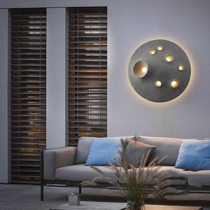 Outdoor Waterproof Moon Wall Lamp Led 20 Degree Beam Angle For <b>Corridor</b> Nordic Villa Passage Lunar Meteorite Mural <b>Light</b> - Product Image 1