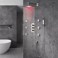 AMAXO ensemble de mélangeur de douche dissimulé à pluie système de bain et de douche robinet de douche de salle de bain