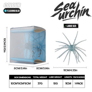 Appât de pêche souple en TPE de 6 cm, 10,5 cm, 11 cm, haute élasticité, boule d'eau flottante en forme d'ormeau pour la pêche en mer - Product Image 2