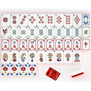 Nouvelle édition spéciale Année du Cheval 2026 en stock – Tuiles de Mahjong Glitterville en acrylique multicouche de luxe, ensemble américain de 160 tuiles - Product Image 6