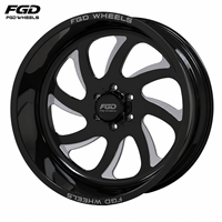Enjoliveurs de roues flottants personnalisés en alliage d'aluminium forgé 6 ou 8 trous 6x135 6x139.7 6x5.5 8x170 pour RAM 1500 RAM 2500 RAM 3500