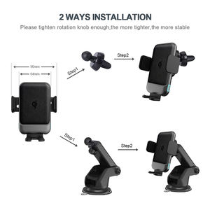 Accessoires de <span class=keywords><strong>voiture</strong></span> pour nova, chargeur sans fil, Qi Usb, avec serrage automatique, porte-gobelet, 10 pièces - Product Image 3