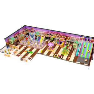 Aire de jeux commerciale pour enfants, aire de jeux intérieure, équipement de parc intérieur pour enfants avec piscine à balles et toboggan - Product Image 2