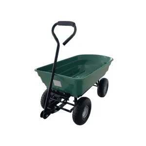 Hot Sales Plastic Tray Garden Tool Cart With 4 Wheel TC2145