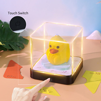 Bloc-notes 3D en papier B.Duck mignon, calendrier de bureau, modèle animal superposé, décoration légère, art populaire fait main, personnalisable