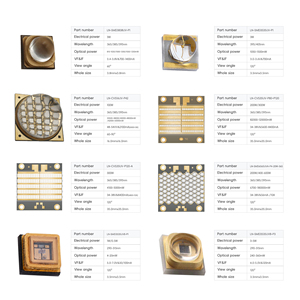 Free Sample High Optical Power 365nm 385nm 395nm 405nm UVA UVB UVC LED CHIP <strong>Ir</strong> Led 3W 5W 10W Smd Led Chip Uv For UV Curing - Product Image 2