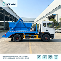 Camion à ordures Dongfeng 4*2 à bras oscillant EURO 3, camion compacteur de déchets, prix des camions à ordures, camion compacteur de déchets 210 CV