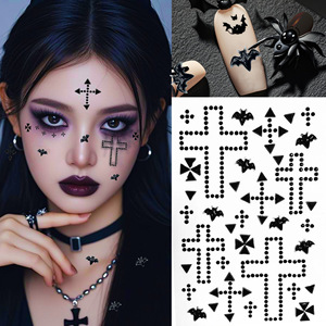 เครื่องประดับตกแต่งใบหน้าคริ<span class=keywords><strong>ส</strong></span>ต์มา<span class=keywords><strong>ส</strong></span> ฮาโลวีน รอยแผลเป็น แต่งหน้า คอ<span class=keywords><strong>ส</strong></span>เพลย์ 3 มิติ ประดับเพชร จิวเวลรี่ติดหน้า <span class=keywords><strong>ส</strong></span>ติ๊กเกอร์ตกแต่งจมูก - Product Image 4