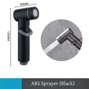 High Quality Black <strong>Muslim</strong> <strong>Bidet</strong> Spray Gun Superchard ABS Self-Cleaning Toilet Sprayer for Modern Apartments Factory Wholesale - Product Image 2