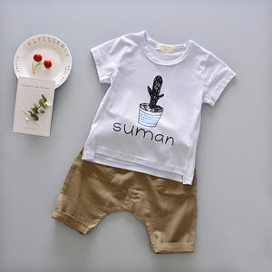 Vêtements pour bébé pas chers, vêtements pour nouveau-né, ensemble de 2 pièces pour l'été - Product Image 5