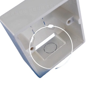 Caja de empotrar de pared de acero inoxidable tipo <span class=keywords><strong>86</strong></span> con ABS, de una plaza, IP65, impermeable y a prueba de polvo - Product Image 3