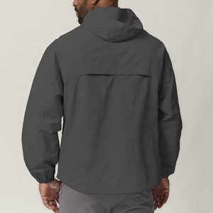 Hombres Entrenamiento Cremallera completa Atlético Correr Impermeable II Lluvia Senderismo Viajes Golf Manga larga Trabajo Chaqueta con capucha - Product Image 3
