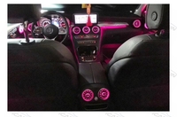 Kit d'éclairage d'ambiance 64 couleurs W205 pour Mercedes-Benz Classe C 2015 2016 2017 2018 2019 2020 2021