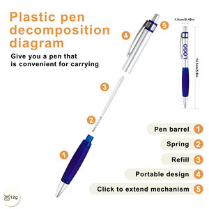 Bolígrafo de Plástico ABS con Agarre Suave Personalizado, Venta al por Mayor, Impresión de Logotipo, Personalizado para Proveedores de Bolígrafos de Oficina - Product Image 3