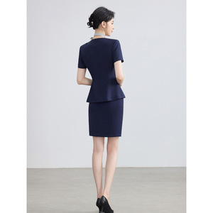 Women's Suit Set Short Skirt Formal Business Wear Anti-Wrinkle Worsted Fabric For Job Interviews And Business Banquets - Product Image 3