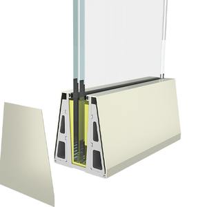 <span class=keywords><strong>Rampe</strong></span> <span class=keywords><strong>d</strong></span>'escalator en verre sans cadre au design moderne avec rainure en forme de U Siège de sol fixe en alliage <span class=keywords><strong>d</strong></span>'aluminium <span class=keywords><strong>pour</strong></span> les centres commerciaux - Product Image 4