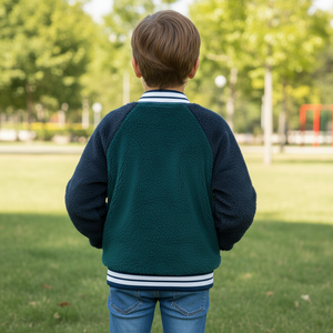 แจ็คเก็ตวาร์ซิตี้คุณภาพดีที่สุด ดีไซน์แบบยูนิเซ็กซ์ น้ำหนักเบา ผ้าคอรัลฟลีซ ซิปนุ่ม สีสันปรับแต่งได้สำหรับฤดูหนาว - Product Image 2