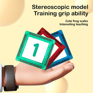 Bloques de Construcción Magnéticos de Plástico Estilo Matemático, Juego de Construcción de Azulejos Magnéticos para Niños, Desarrollo de la <span class=keywords><strong>Inteligencia</strong></span> - Product Image 6