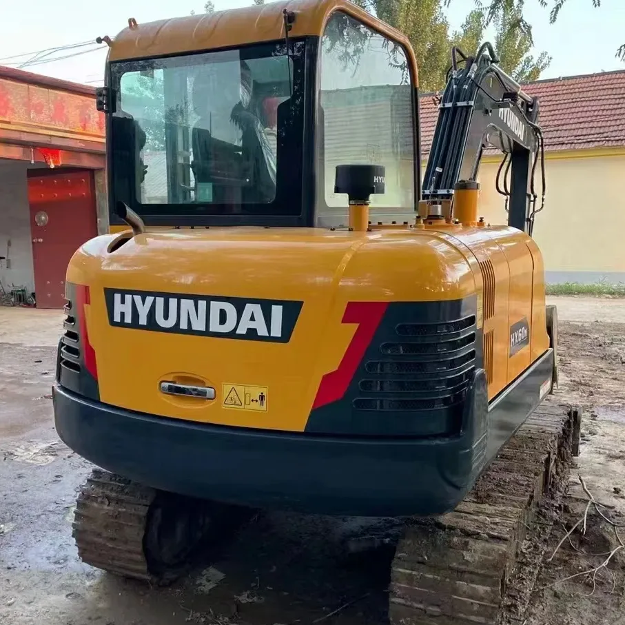 Usato hyundai robex 60-9 escavatore/mini macchine edili escavatore R60W-9 Hyundai mini escavatore ruota
