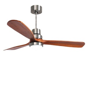 El paquete de lámpara de ventilador de madera maciza de estilo retro americano The House es un ventilador de techo silencioso de espectro completo para la sala de estar y el comedor. - Product Image 5