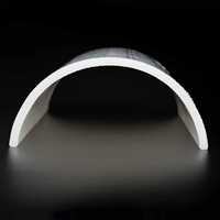 Tuyau PVC industriel demi-ouvert sur mesure pour applications aquatiques, modèle durable pour rangement de câbles, anti-UV, demi-rond