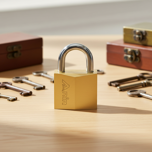 Candado de seguridad de alta seguridad de latón de 25mm con cuerpo de patrón de diamante de 2 llaves para cajas de herramientas de casilleros de puerta-Proveedor a granel - Product Image 6