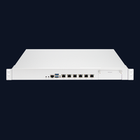 PC serveur pare-feu industriel châssis 1U OEM Intel 4ème génération Core I3 I5 I7 CPU Z87 jeu de puces 6 NIC Gigabit RJ45 RouterOS PfSense