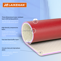 Revêtement de sol intérieur en PVC vinyle pour terrain de ping-pong, salle de sport, terrain de tennis de table, tapis de sol sportif, revêtement de sol sportif intérieur écologique